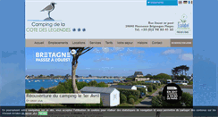 Desktop Screenshot of campingcotedeslegendes.com